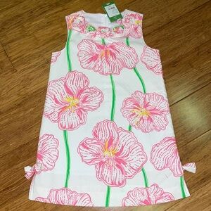 Lilly Pulitzer Little Lilly Classic Shift Resort White Clover Cup size 7 NWT